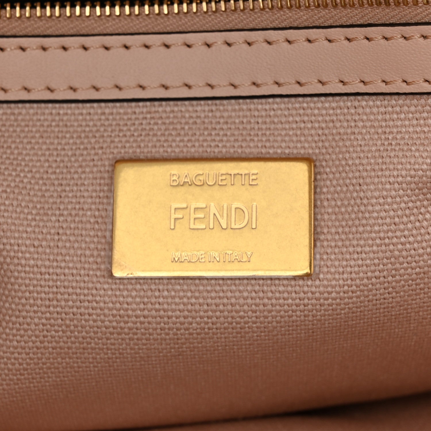 Fendi Canvas Vitello King FF Embroidered Baguette Rosa Quarzo Bloody Mary Multicolor 6 of 10