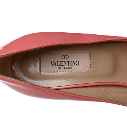 Valentino Garavani Patent Couture Bow Peep Toe 30/125mm Platform Pumps 39 Rosa 8 of 9