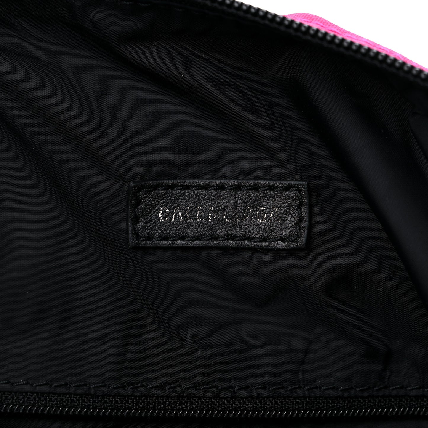 Nylon Wheel Logo Sling Bag Fluo Pink
