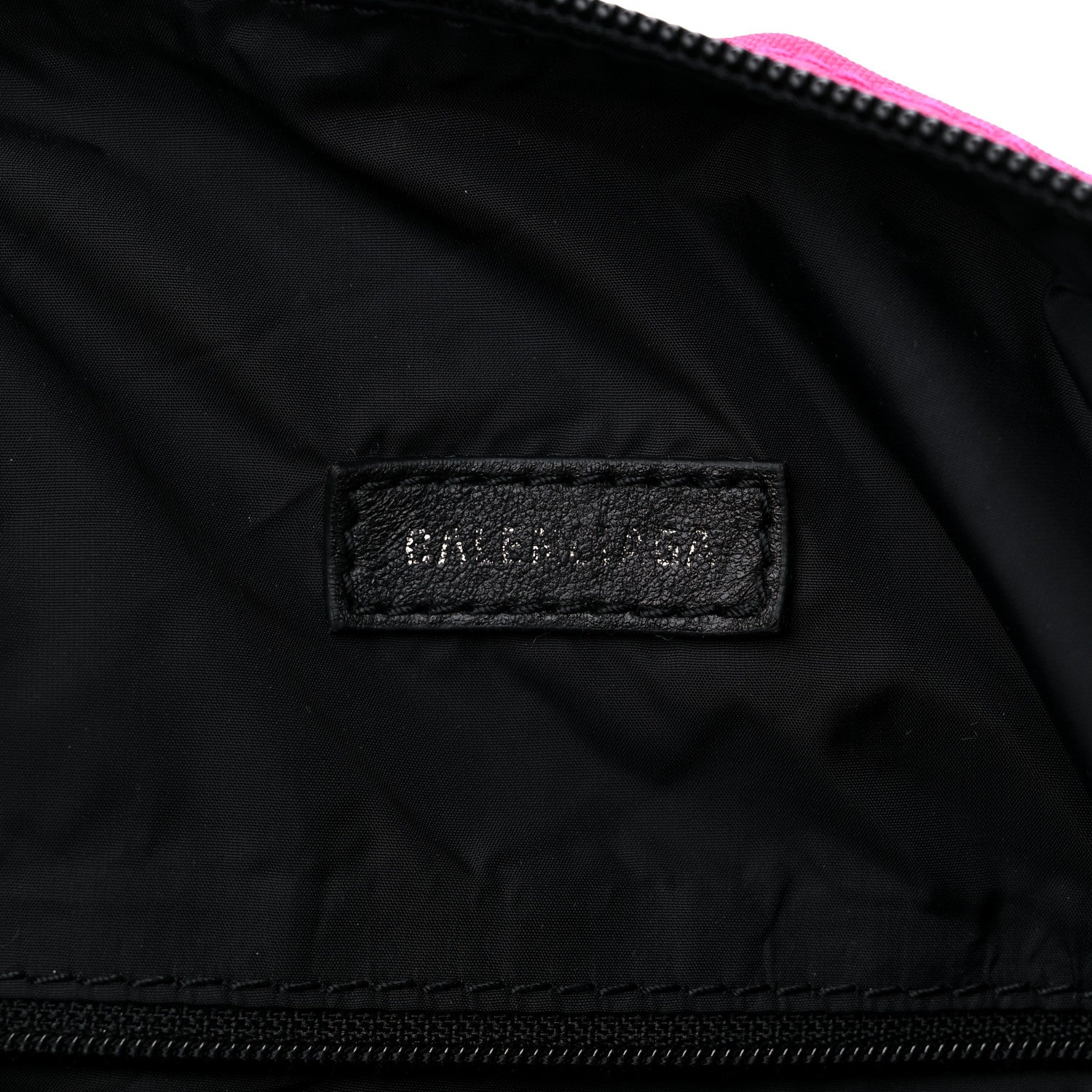 Balenciaga Nylon Wheel Logo Sling Bag Fluo Pink 6 of 10