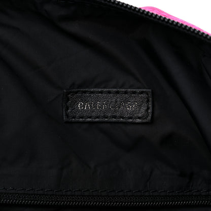 Balenciaga Nylon Wheel Logo Sling Bag Fluo Pink 6 of 10