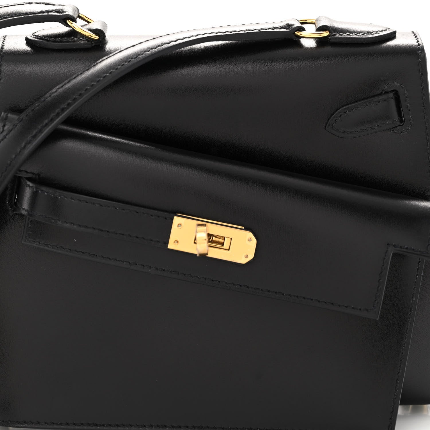 Hermes Box Kelly En Desordre Sellier 20 Black 7 of 12