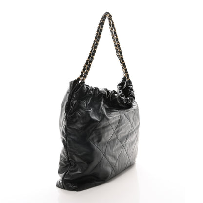 Chanel Shiny Calfskin Quilted Chanel 22 Black 4 of 11