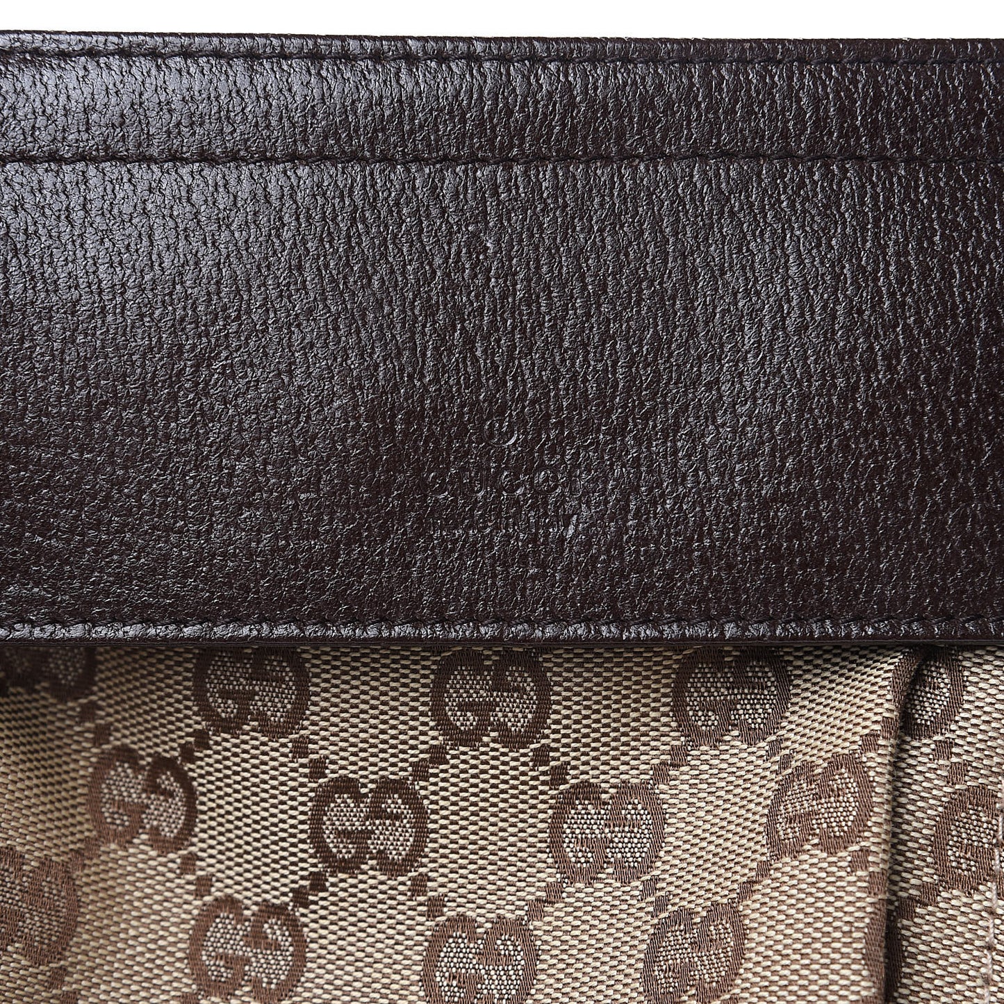 Monogram Web Belt Bag Dark Brown
