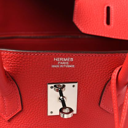 Hermes Togo BIRKIN 35 Rouge Pivoine 6 of 11