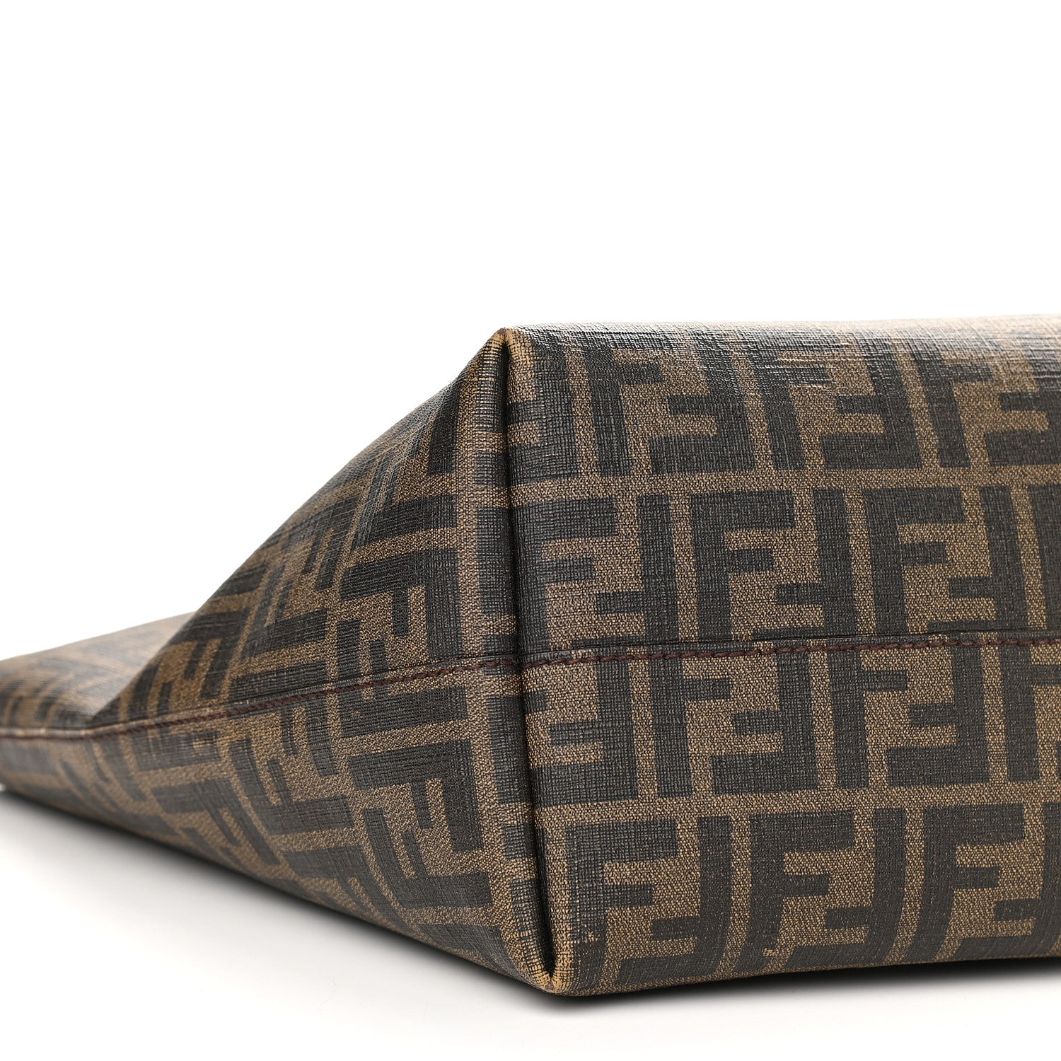 Fendi Zucca Spalmati Medium Roll Tote Tobacco Moro 9 of 18