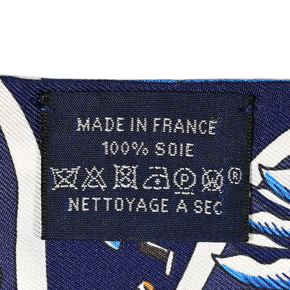 Hermes Silk Exposition Universelle Twilly Bleu Jaune Vif Rouge 5 of 7