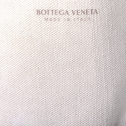 Bottega Veneta Linen Maxi Intrecciato Arco Tote Natural Black 6 of 9