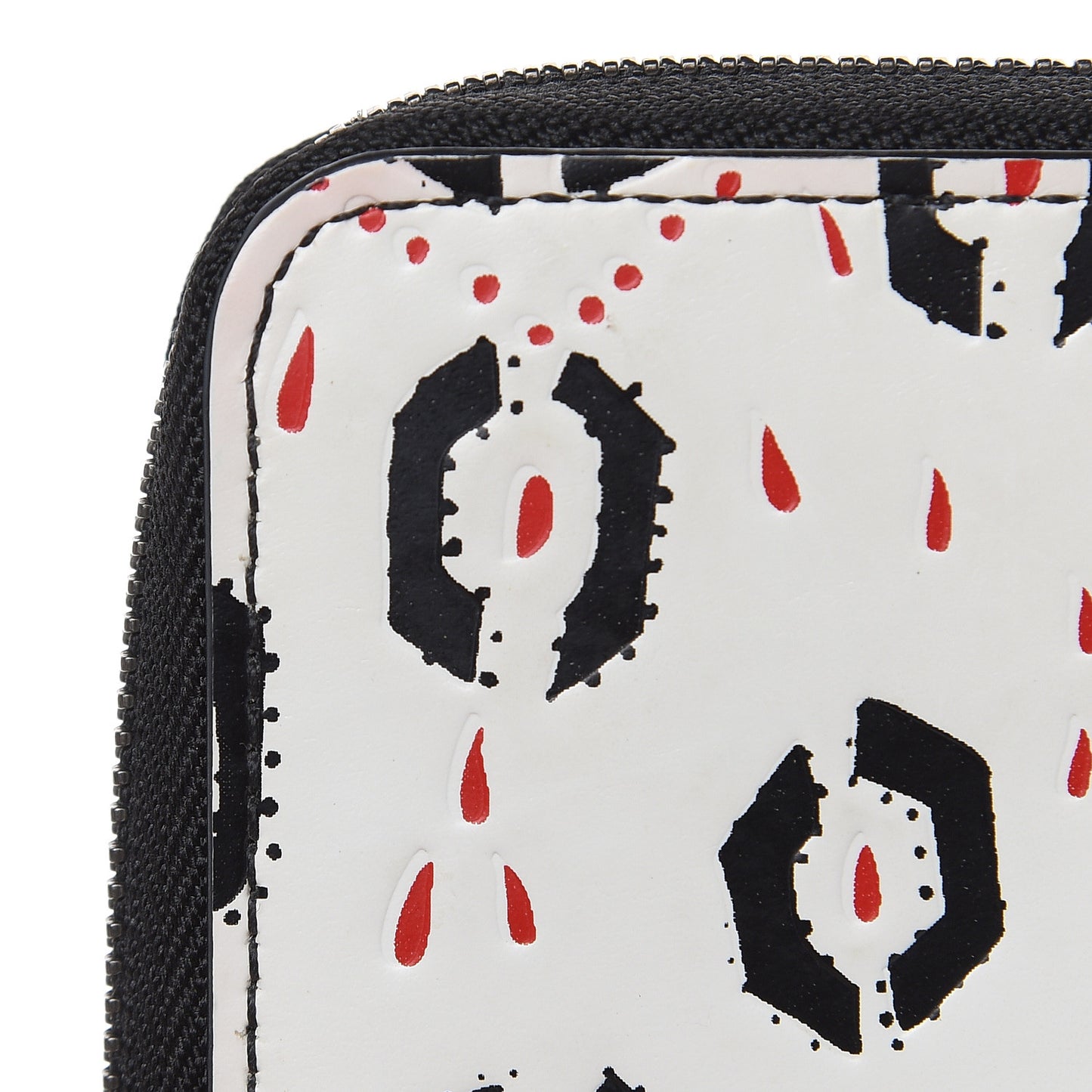 Calfskin Zippy Wallet Graphic Print