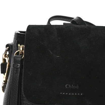 Chloe Suede Calfskin Mini Faye Backpack Black 11 of 11