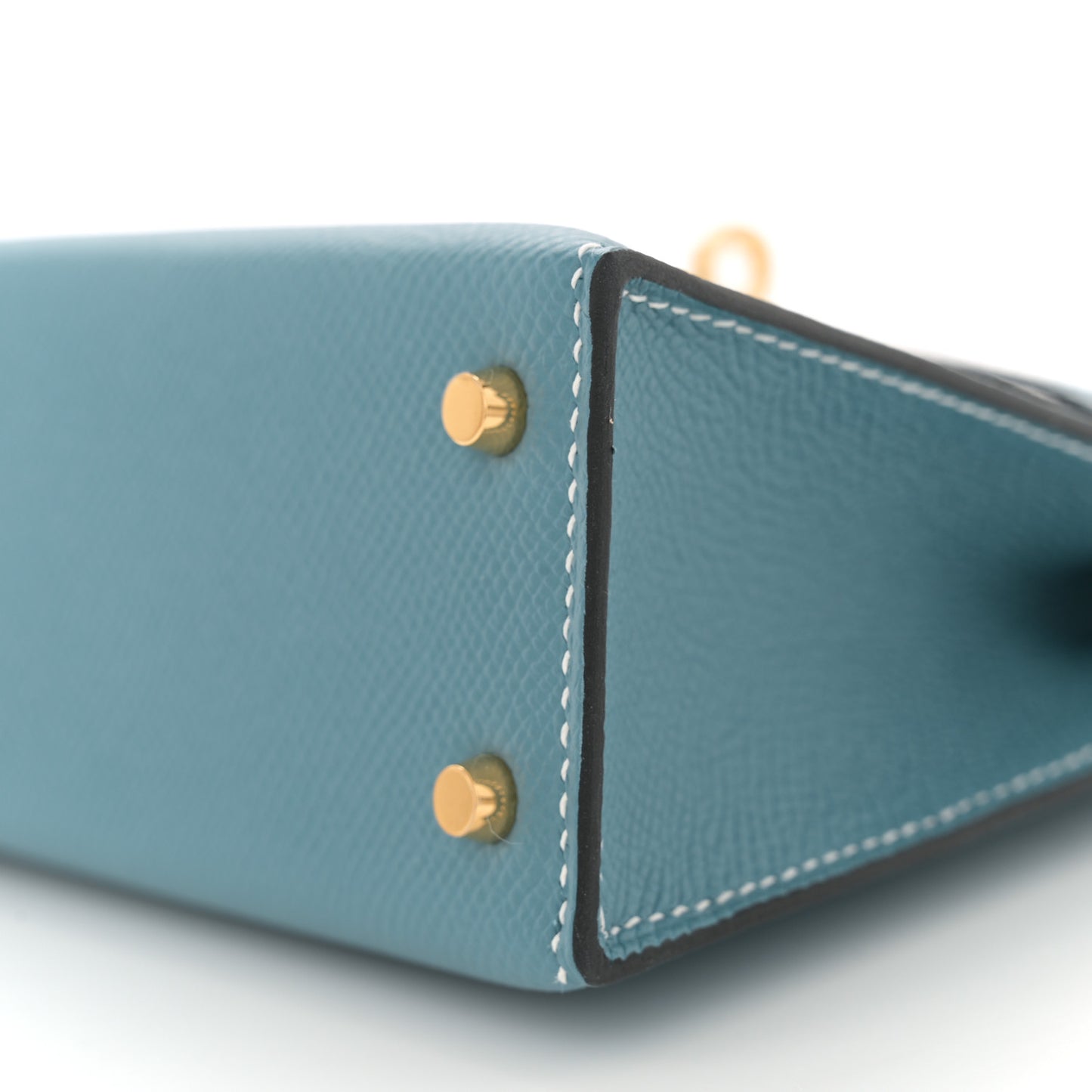 Epsom Mini Kelly Sellier 20 New Blue Jean