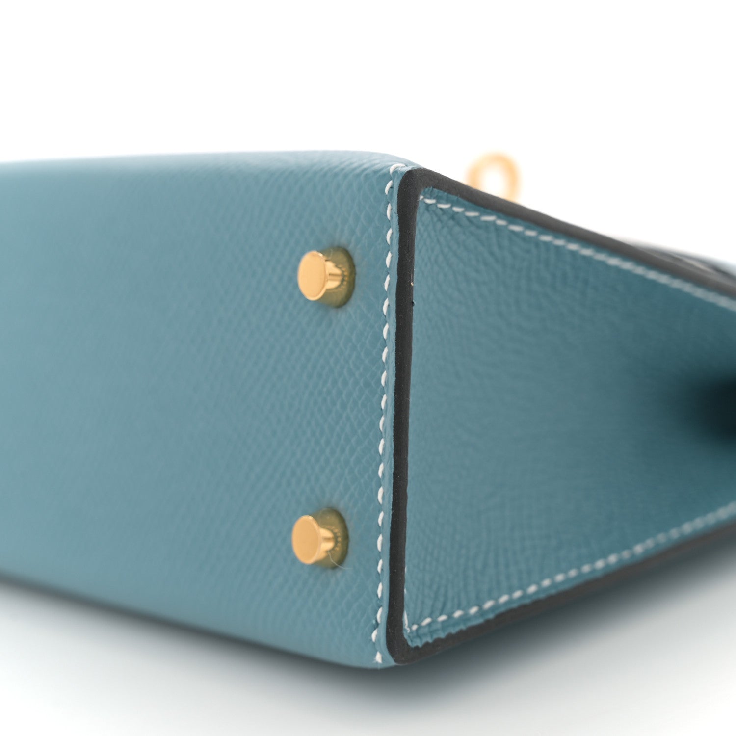 Hermes Epsom Mini Kelly Sellier 20 New Blue Jean 10 of 11