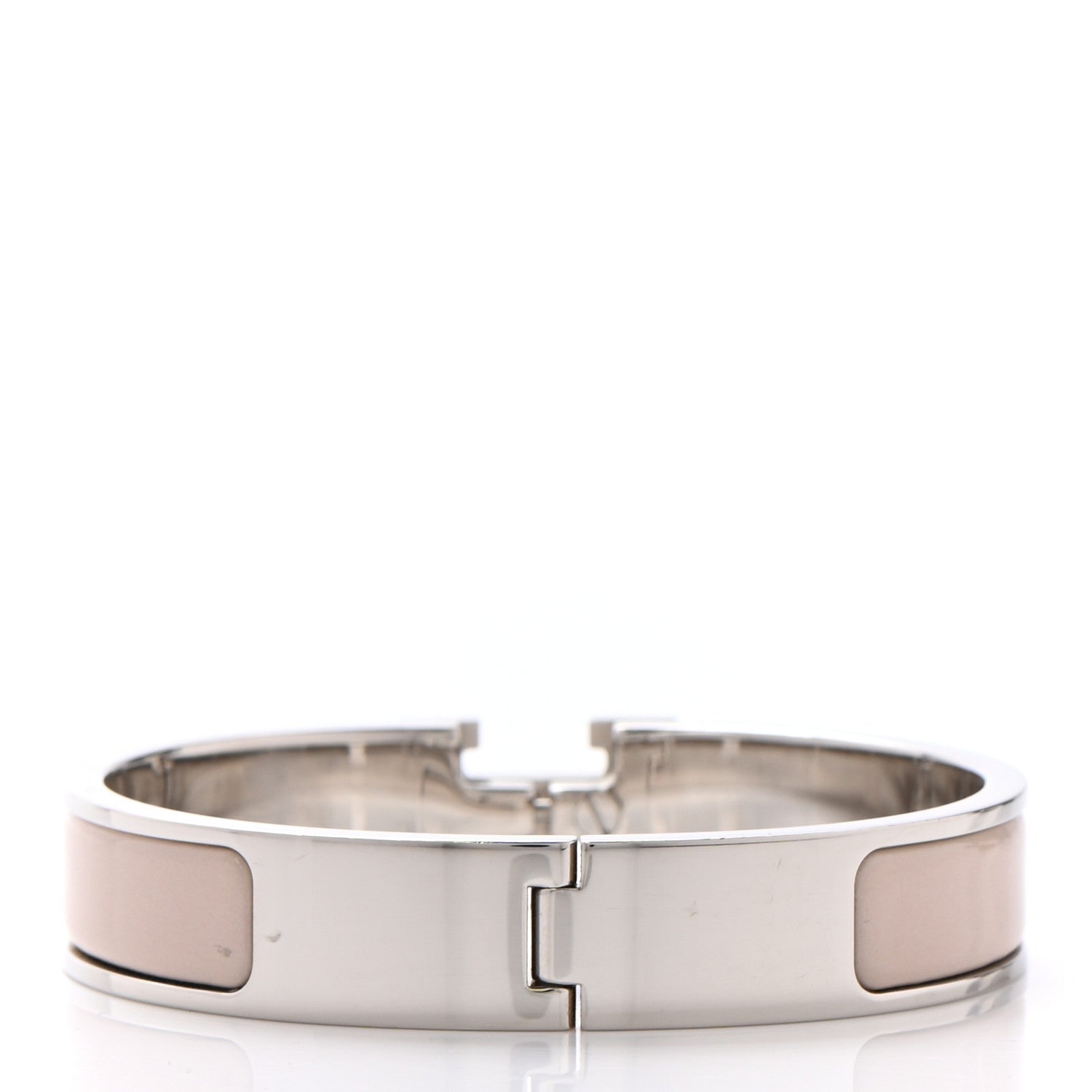 Hermes Enamel Narrow Clic Clac H Bracelet PM Marron Glace 3 of 4