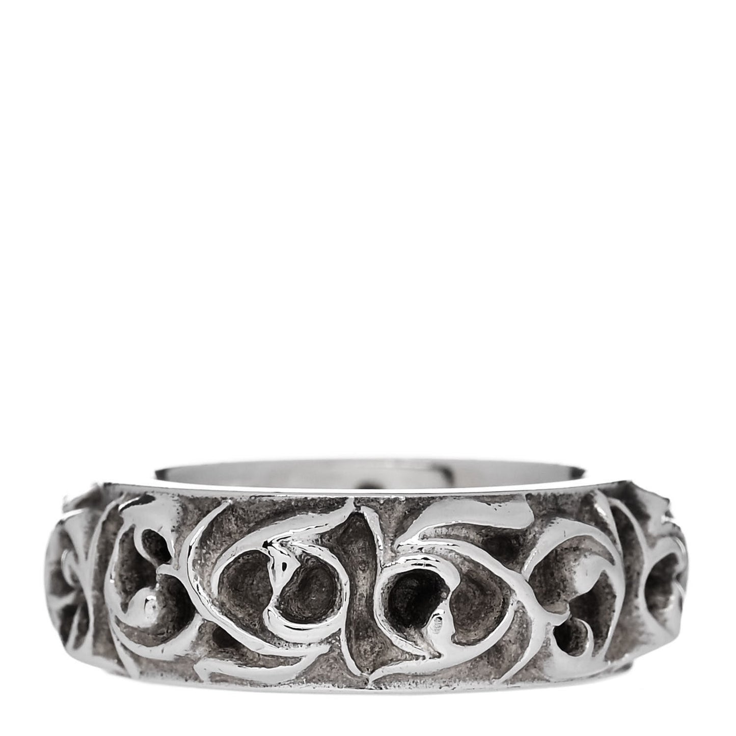 Sterling Silver Eternity Vine Band Ring 49 5