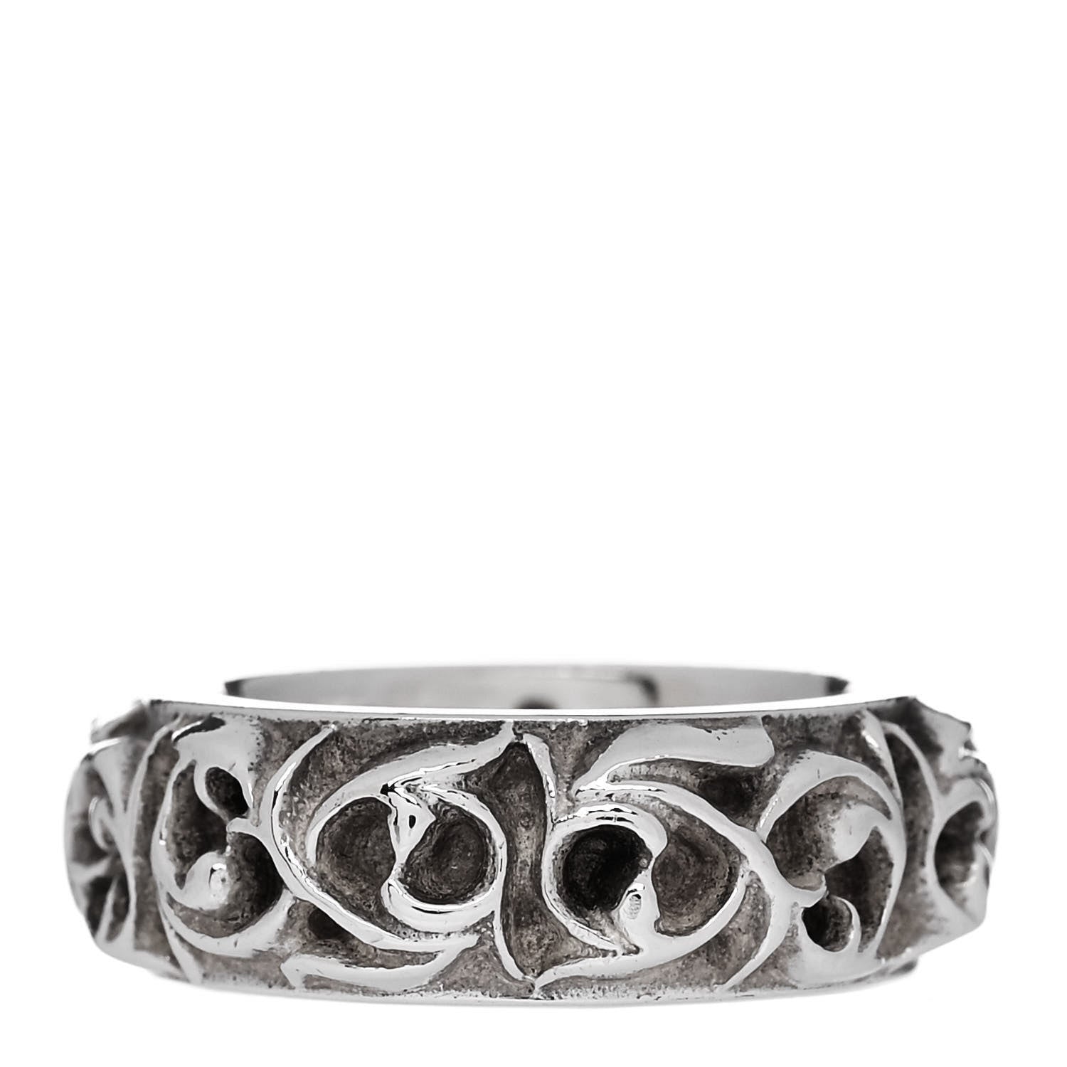 Chrome Hearts Sterling Silver Eternity Vine Band Ring 49 5 1 of 6