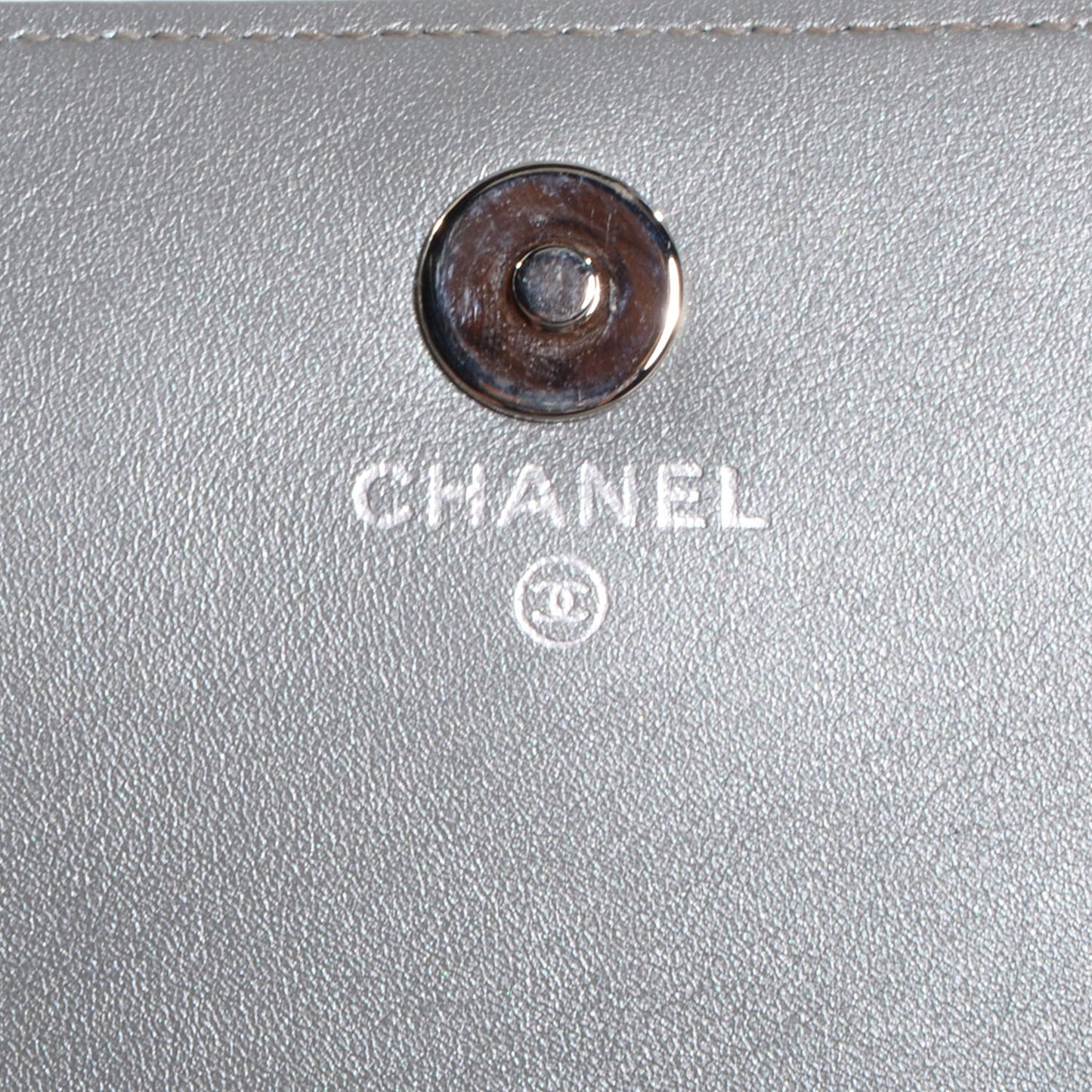 Patent Strass Wallet On Chain WOC Silver