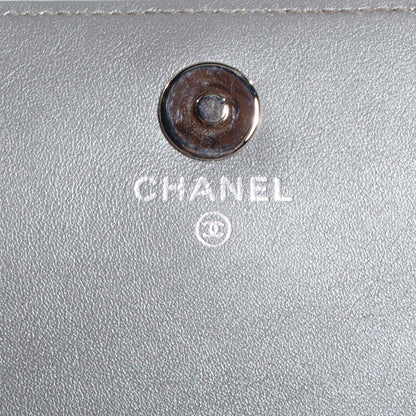 Chanel Patent Strass Wallet On Chain WOC Silver 6 of 8