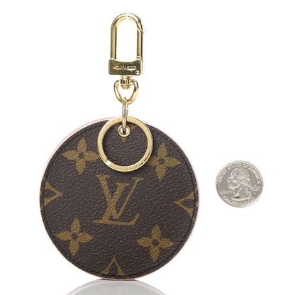 Louis Vuitton Monogram LV Mirror Bag Charm Key Holder Rose Ballerine 2 of 6