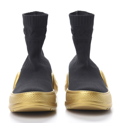 Louis Vuitton Stretch Textile Monogram LV Archlight Sneaker Boots 39 Black Gold 2 of 7