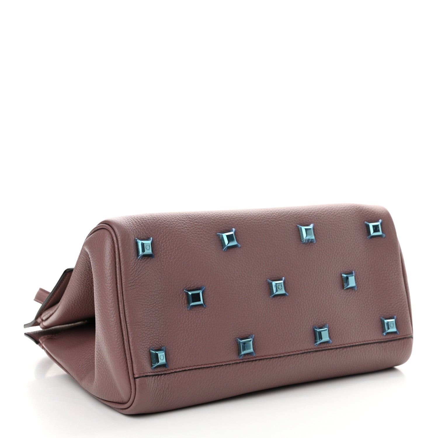 Salvatore Ferragamo Calfskin The Studio Bag Cinder Rose 4 of 10