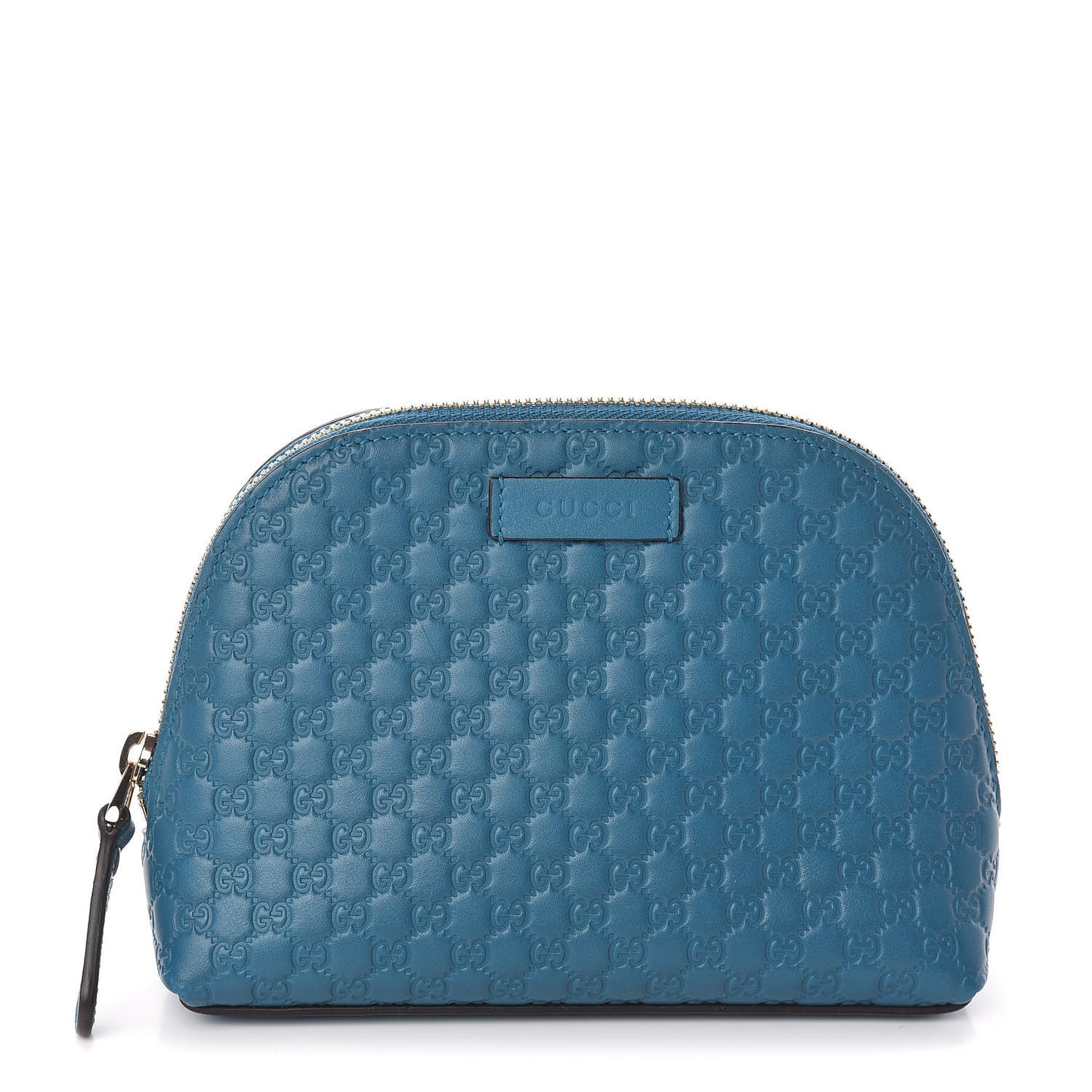 Microguccissima GG Cosmetic Case Deep Cobalt
