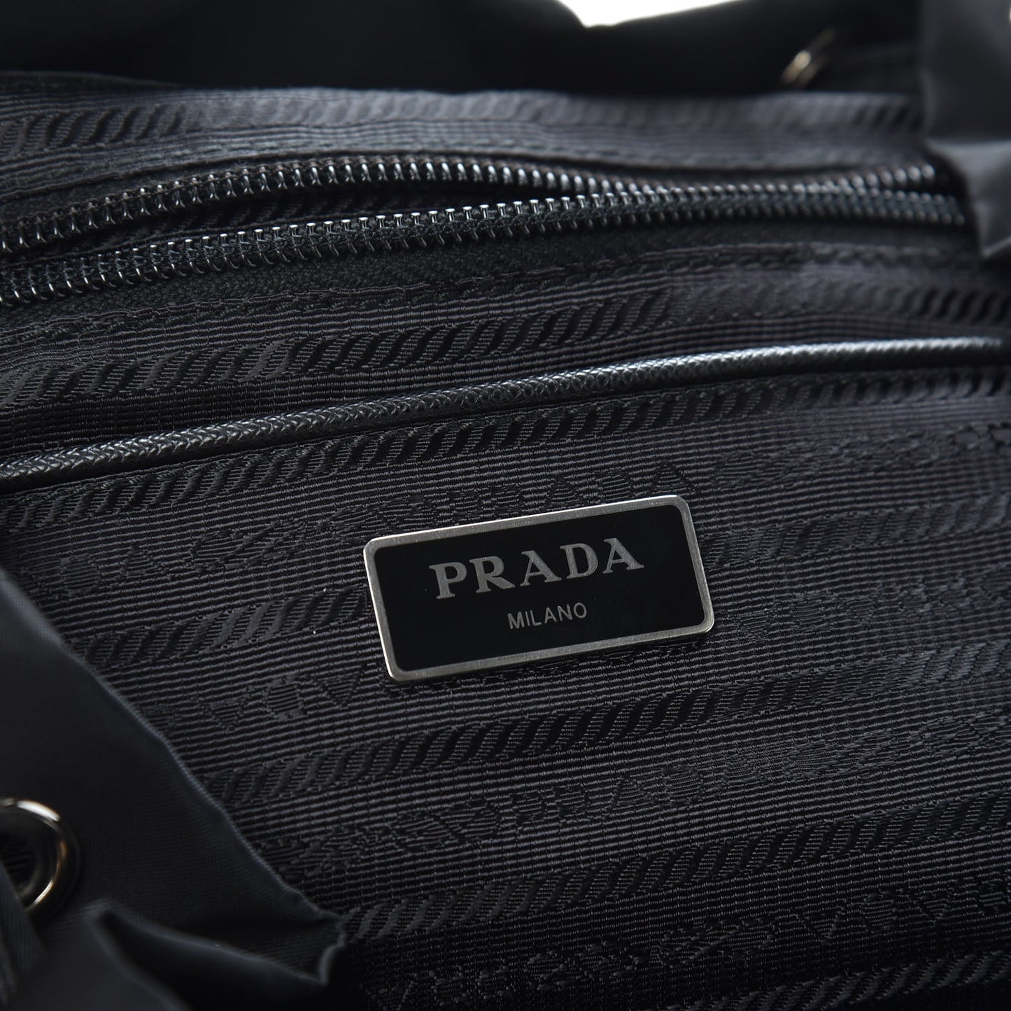 Nylon Vela Large Backpack Black