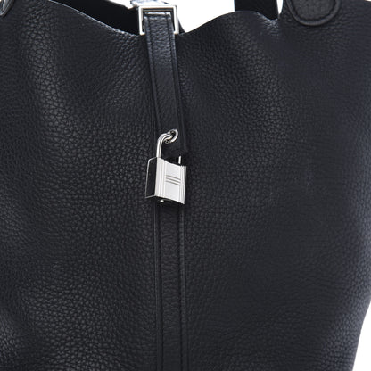Hermes Taurillon Clemence Picotin Lock 22 MM Black 14 of 14