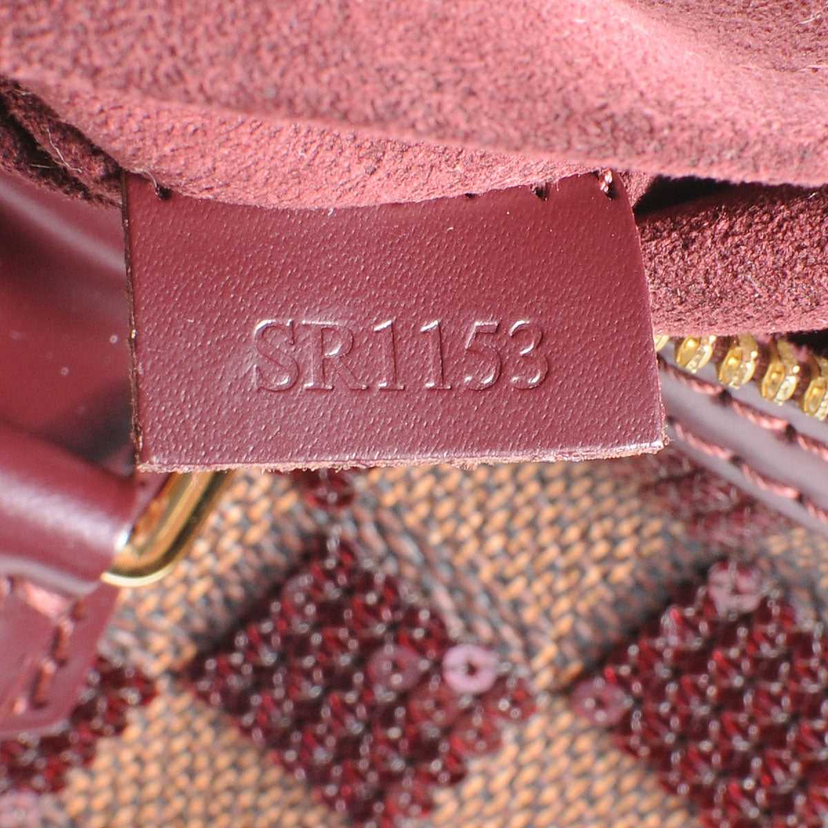 Damier Paillettes Speedy 30 Rouge