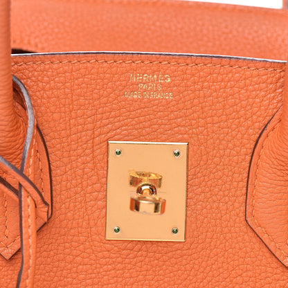 Hermes Togo Birkin 30 Orange 8 of 32