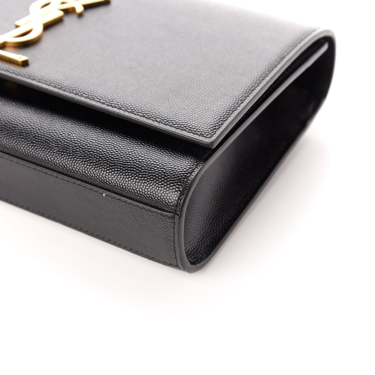 Saint Laurent Grain De Poudre Medium Classic Monogram Kate Satchel Black 9 of 9