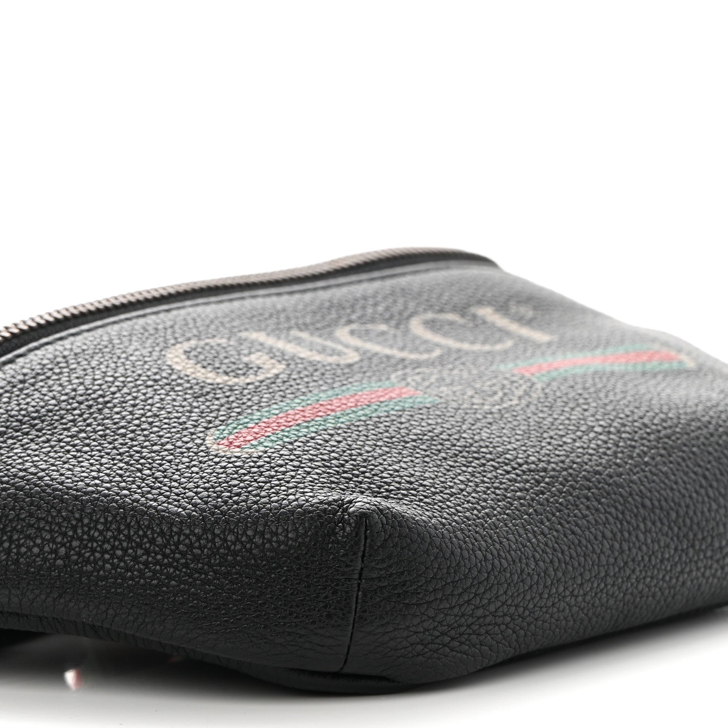 Gucci Grained Calfskin Small Logo Belt Bag Black 8 of 10