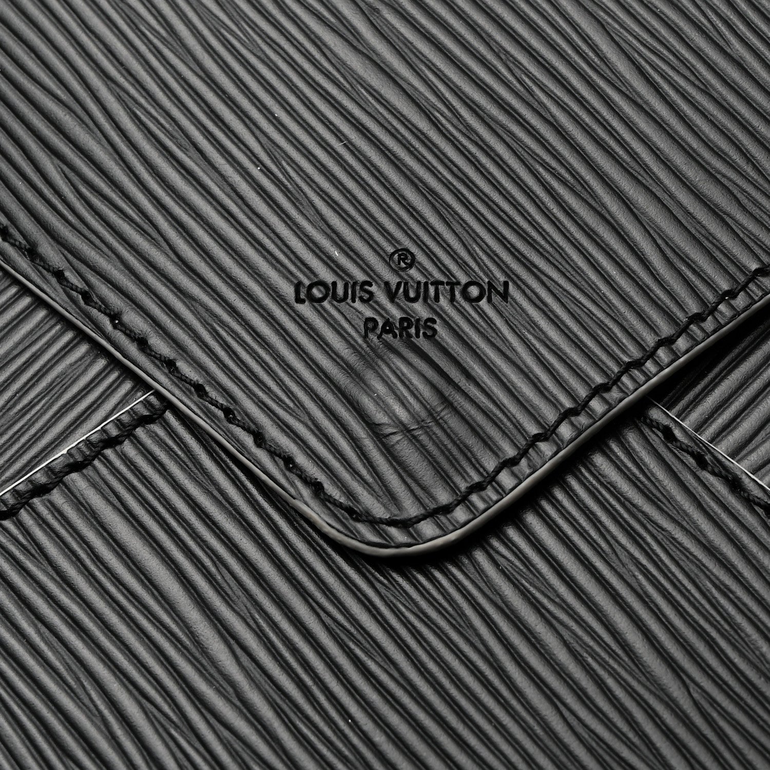 Louis Vuitton Epi Envelope Pouch Black 6 of 7