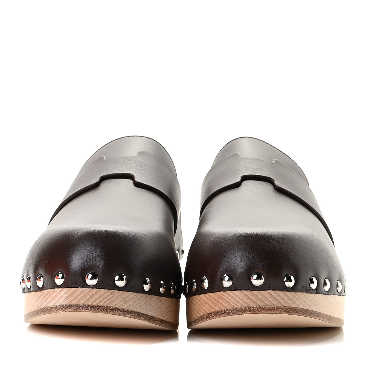 Hermes Calfskin Calya Mules 38 Cafe 3 of 11