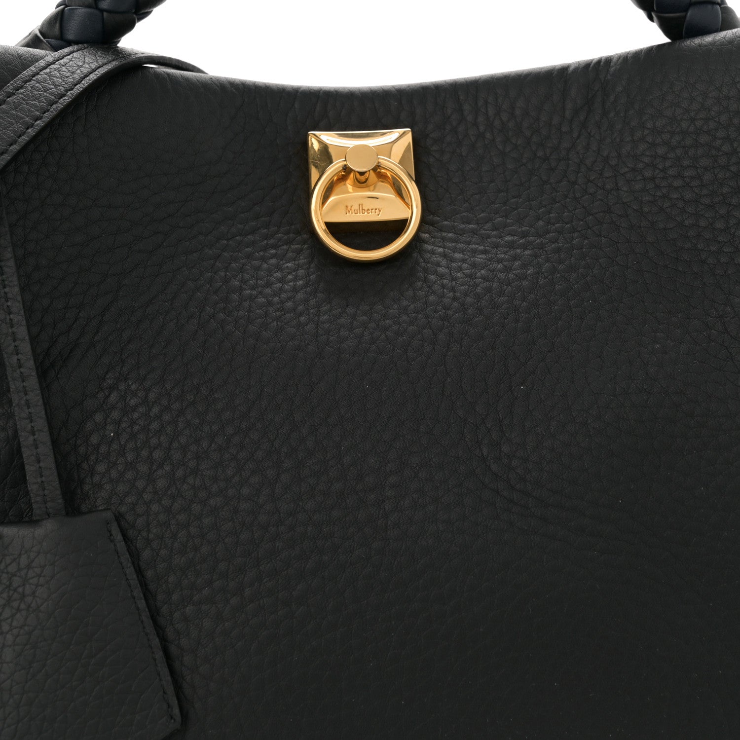 Mulberry Heavy Grain Iris Tote Black 7 of 16