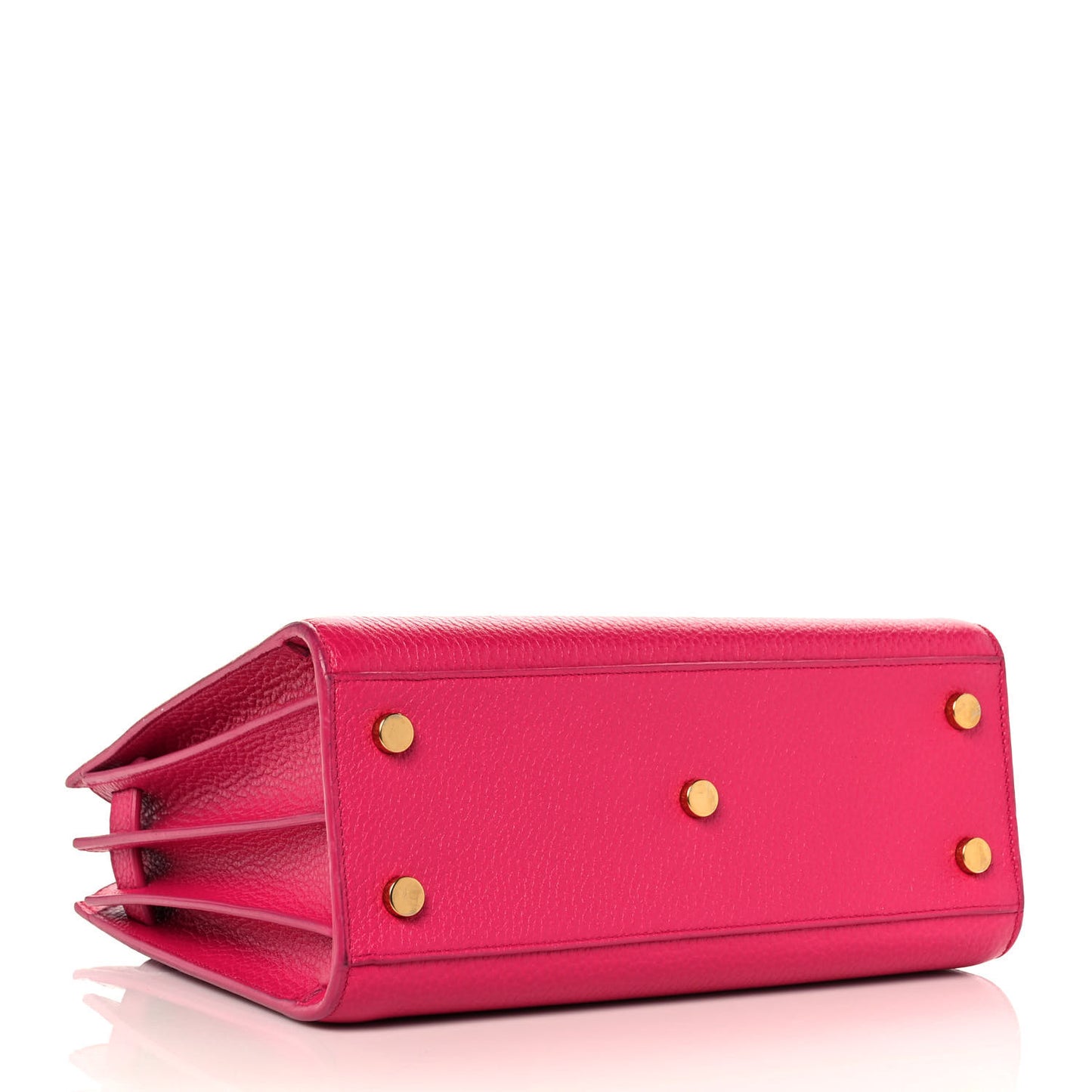 Grained Calfskin Baby Sac De Jour Lipstick Fuchsia