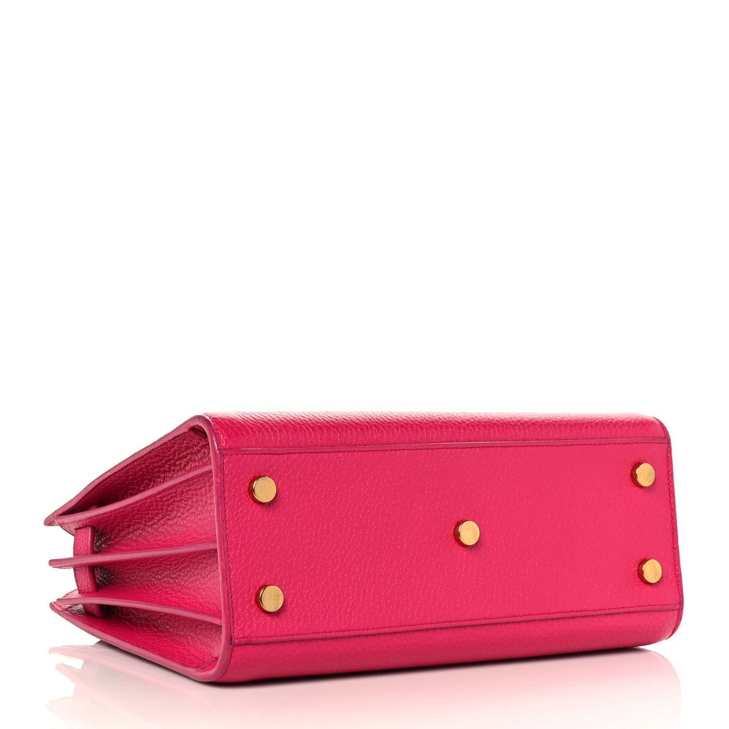 Saint Laurent Grained Calfskin Baby Sac De Jour Lipstick Fuchsia 4 of 8