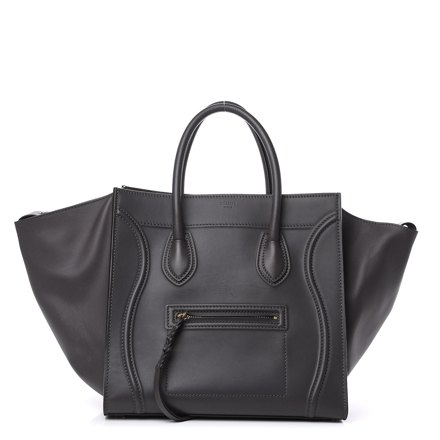 Celine Smooth Calfskin Medium Phantom Luggage Grey 1 of 10