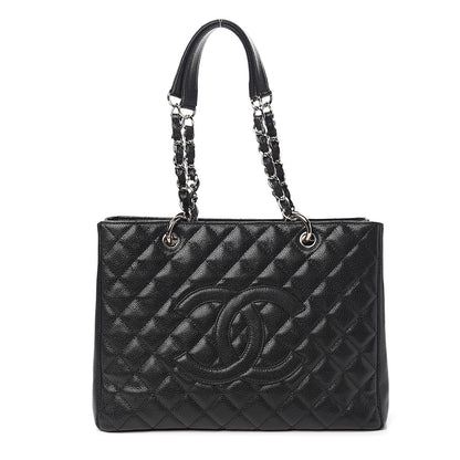 Chanel Caviar Quilted Grand Shopping Tote GST Black 1 of 9