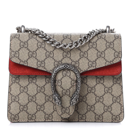 Gucci GG Supreme Monogram Mini Dionysus Shoulder Bag Hibiscus Red 1 of 12