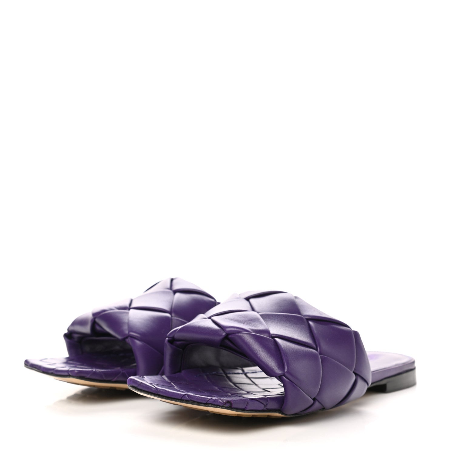 Bottega Veneta Nappa Maxi Intrecciato Lido Flat Sandals 38 Gumdrop 3 of 9