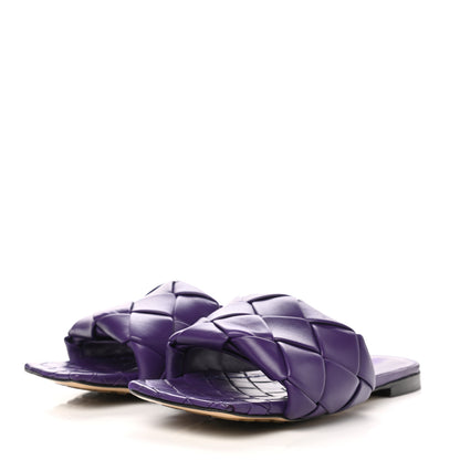 Bottega Veneta Nappa Maxi Intrecciato Lido Flat Sandals 38 Gumdrop 3 of 9