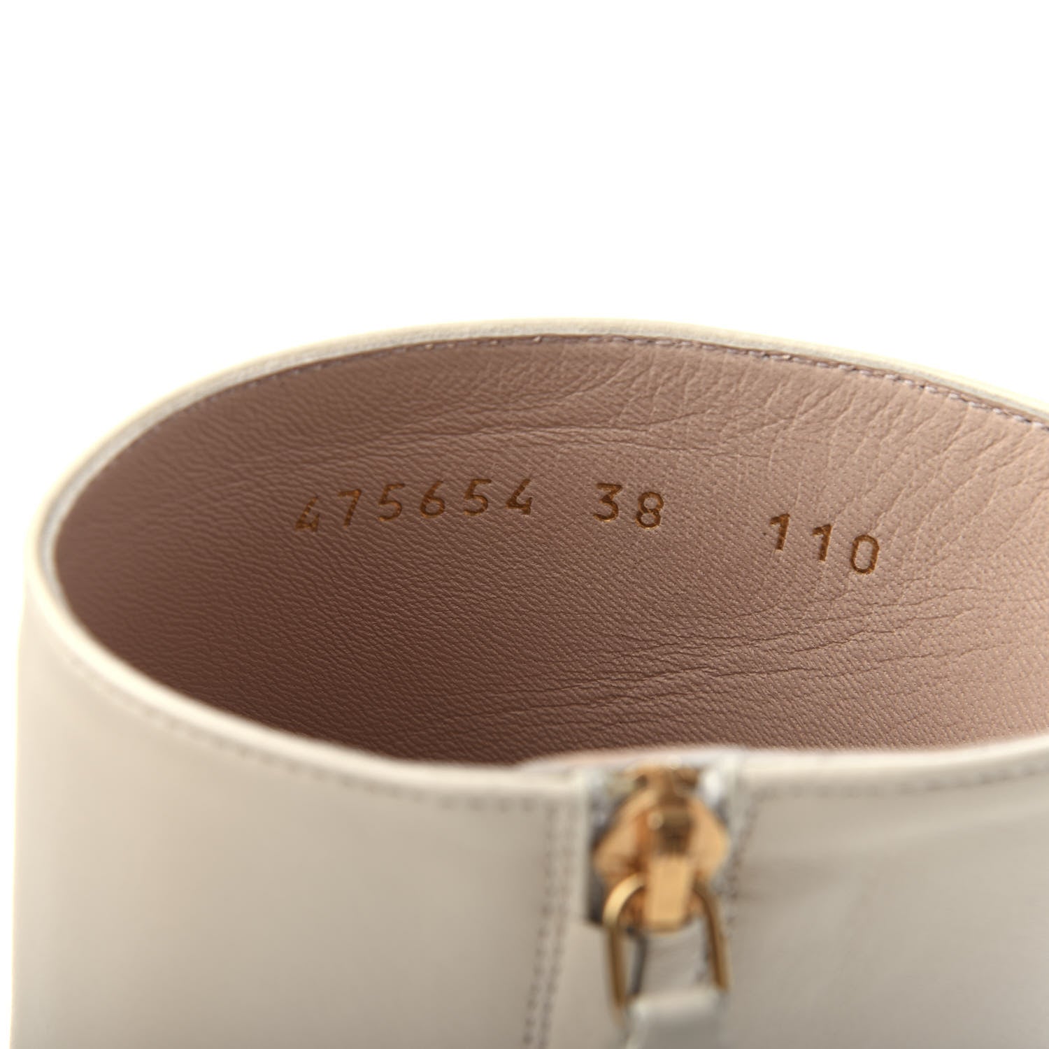 Gucci Nappa Sylvie Ankle Boots 38 Mystic White 10 of 11