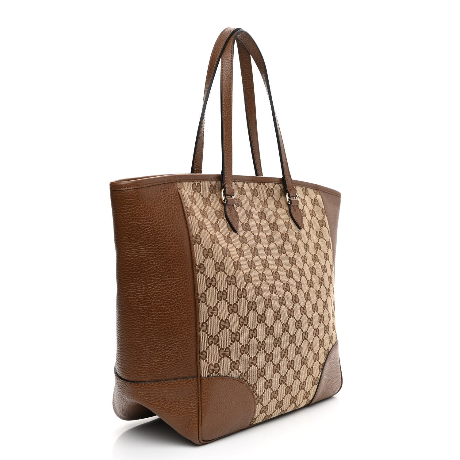 Gucci Monogram Medium Bree Zippered Tote Beige Tabacco 3 of 9
