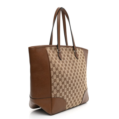 Gucci Monogram Medium Bree Zippered Tote Beige Tabacco 3 of 9