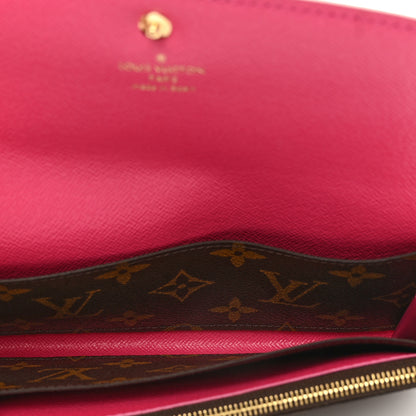 Louis Vuitton Monogram Bloom Flower Emilie Wallet Fuchsia 5 of 8