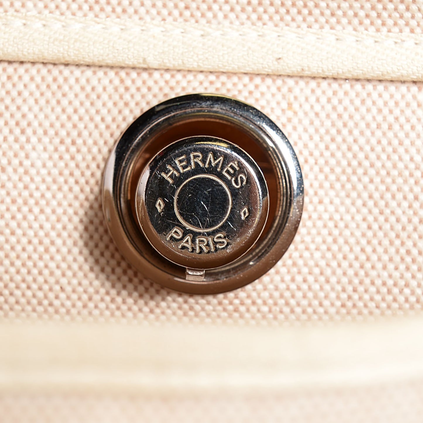 Toile Vache Calfskin Herbag 30 PM Backpack Natural