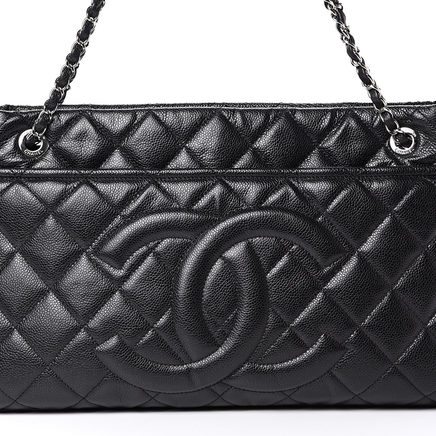 Chanel Caviar Quilted Timeless CC Soft Tote Black 7 of 9