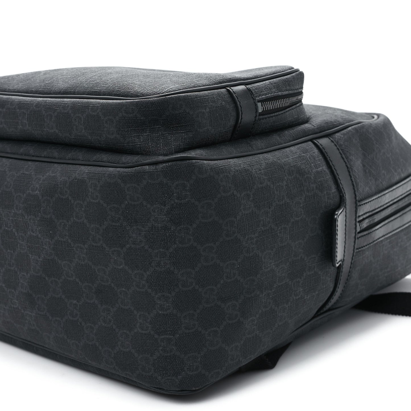 GG Supreme Monogram Medium Day Backpack Grey Black