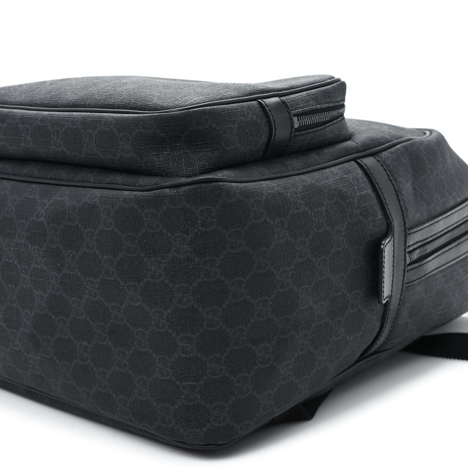 Gucci GG Supreme Monogram Medium Day Backpack Grey Black 8 of 12