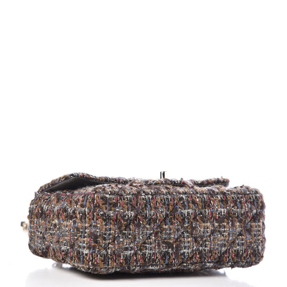 Chanel Tweed Quilted Mini Rectangular Flap Beige 4 of 9